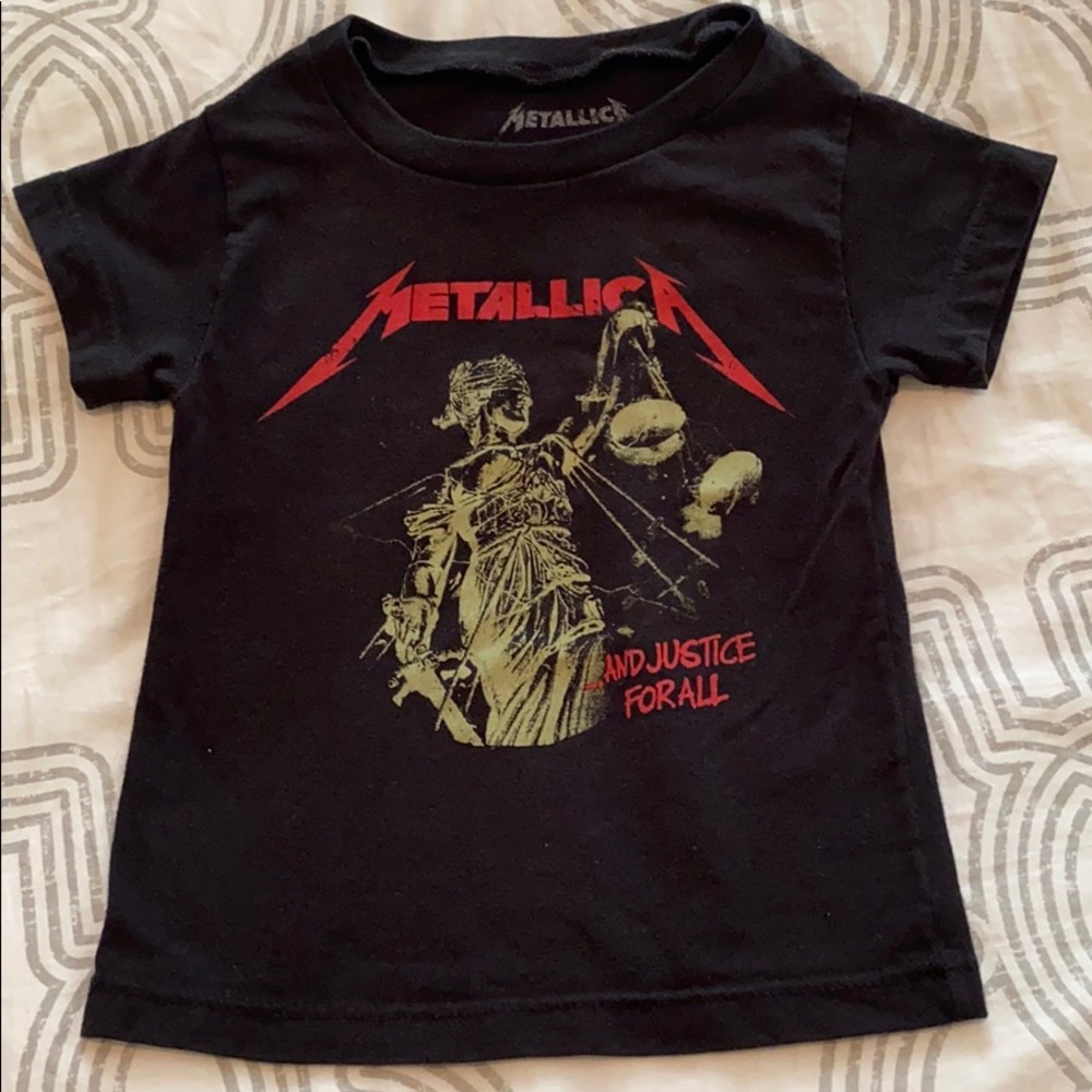 Metallica and Justice for All toddler tee 2t